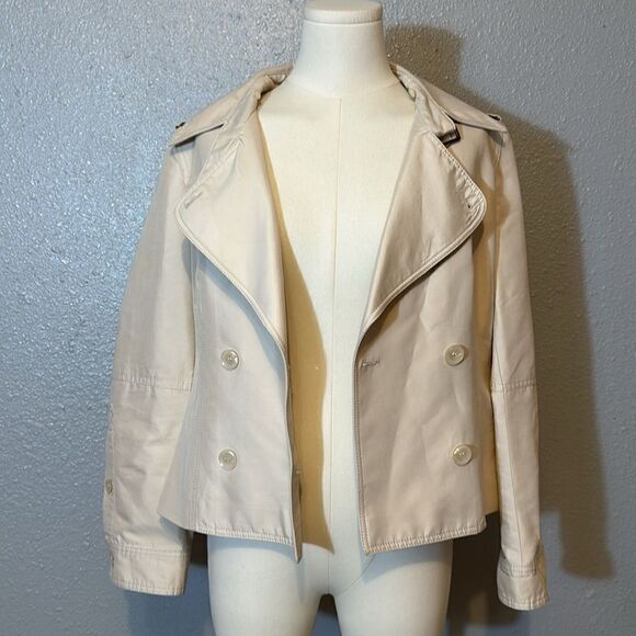 GIANFRANCO FERRE women’s double breasted jacket size 42 missing belt - Picture 7 of 15